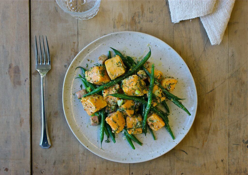 Classic Potato Salad.Overhead