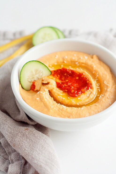 sweetpotato hummus, a diabetes-friendly recipe